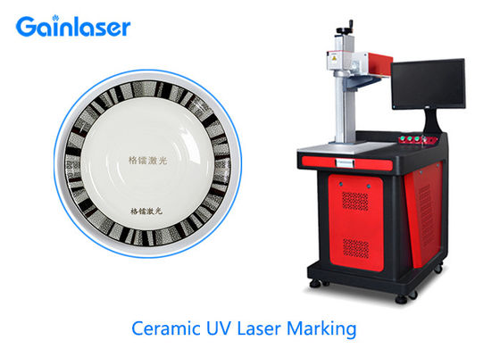 355nm 5W UV Laser Marker Water Cool for Ceramic , Plastic , Glass , Metal , Leather