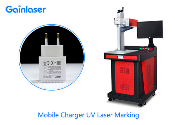 UV Laser Logo Printing Machine Movable for Plastic , Glass , Leather , Ceramic , Metal