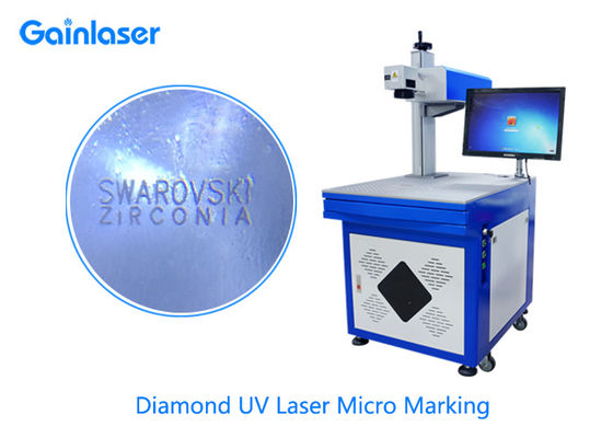0.01mm High Precision Jewellery Laser Marking Machine for Diamond , Jade , Gold , Silver